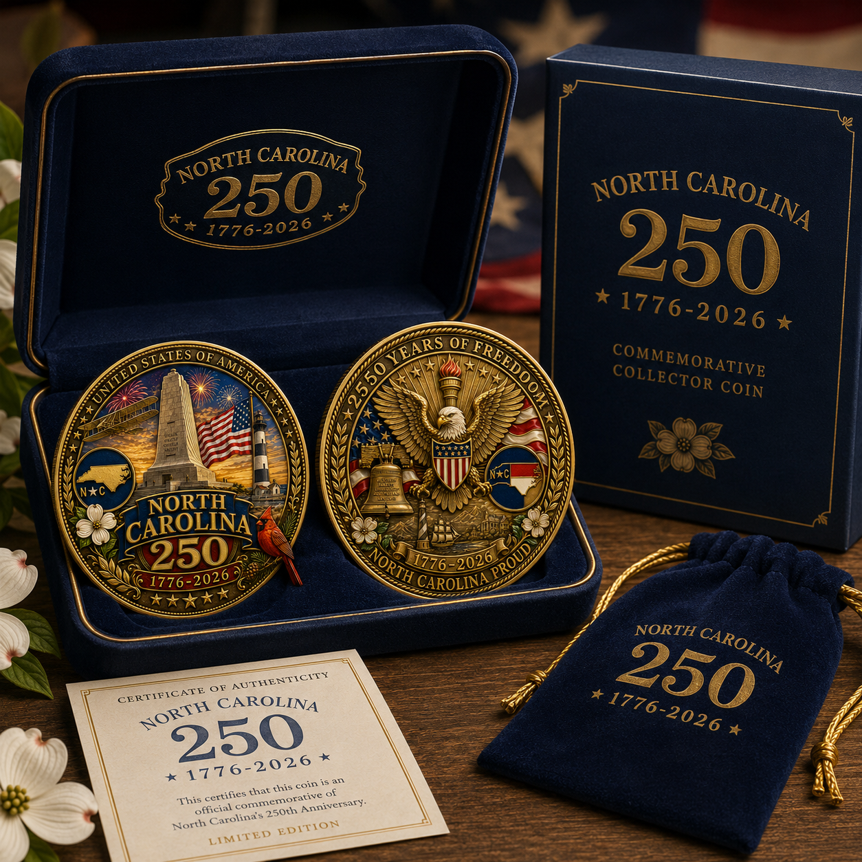 United States 250th Anniversary Coin-North Carolina