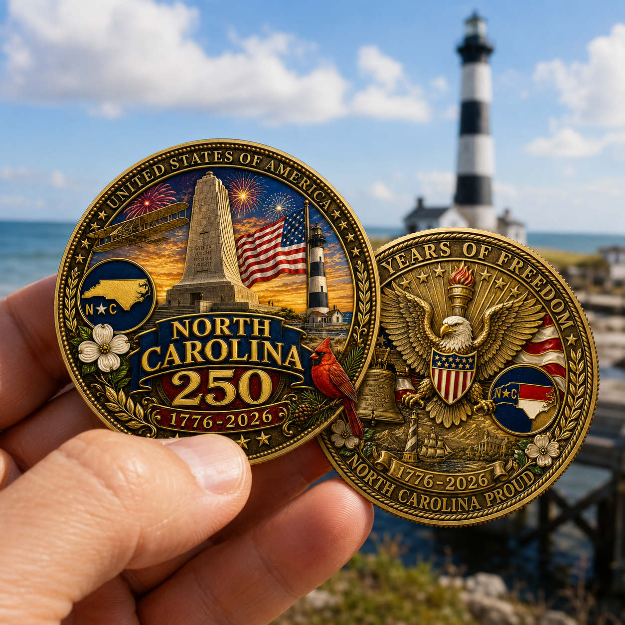 United States 250th Anniversary Coin-North Carolina