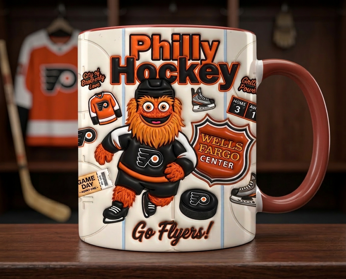 Ice Hockey Accent Mug Gift For Fans