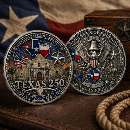 United States Anniversary Coin-Texas,1776-2026, Patriotic Gift