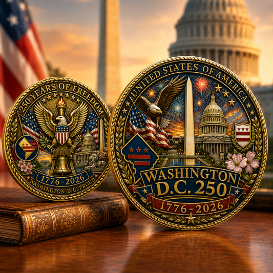 United States 250th Anniversary Coin - Washington D.C - Gift for Dad