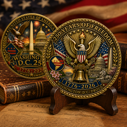 United States 250th Anniversary Coin - Washington D.C - Gift for Dad
