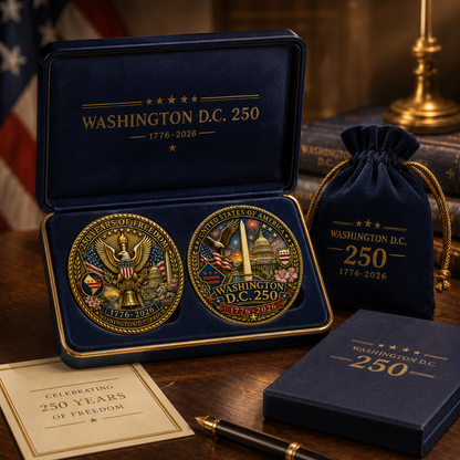 United States 250th Anniversary Coin - Washington D.C - Gift for Dad